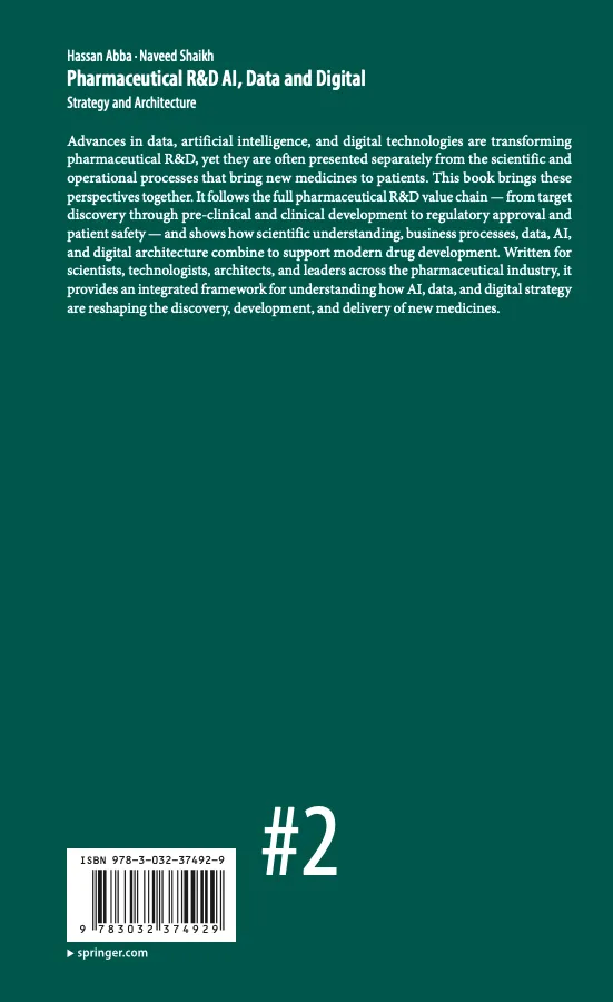Back cover: the book's description on a flat spruce-green field, with the ISBN and Springer imprint.